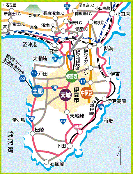 伊豆 熱海周辺の観光地図や人気スポットランキングとグルメ 交通と旅の便利手帖